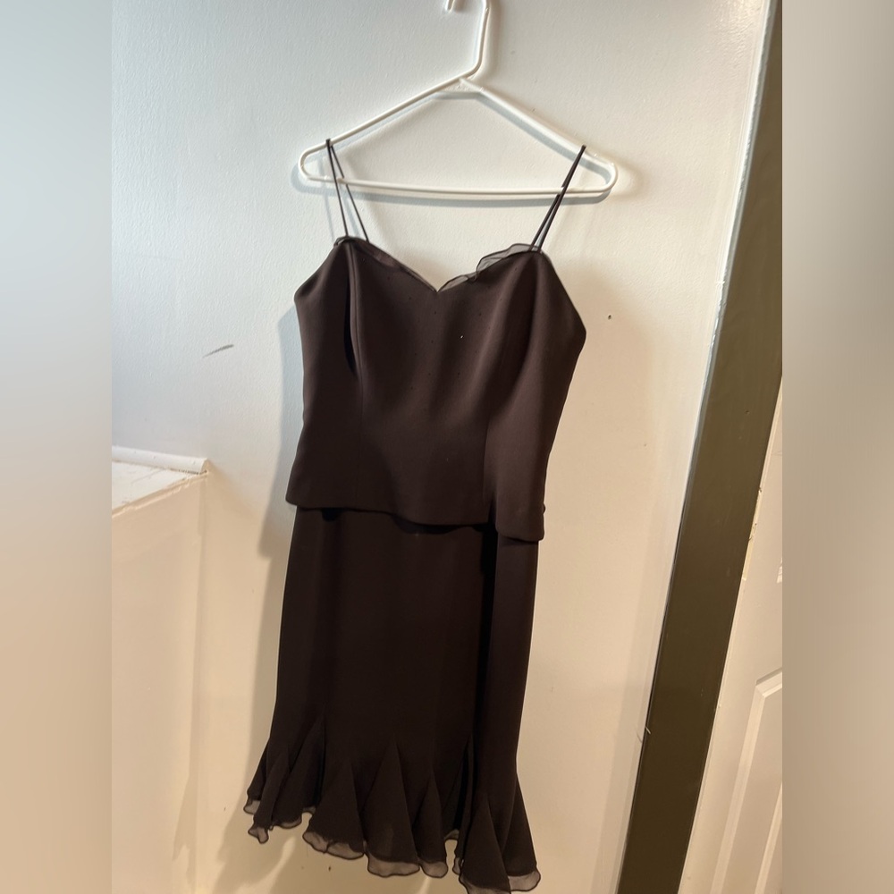 Chocolate brown size 6 cocktail dress.